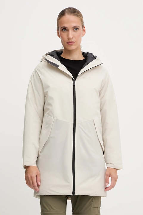 Jack Wolfskin kurtka FROST HAVEN kolor beżowy A65091 - zdjęcie produktu nr 1