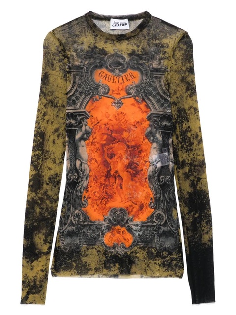 Jean Paul Gaultier logo~print top - Black - zdjęcie produktu nr 1