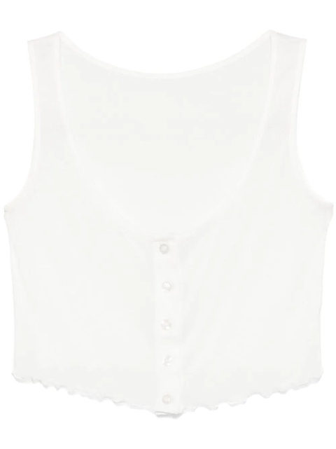 ROTATE BIRGER CHRISTENSEN organic-cotton tank top - White - zdjęcie produktu nr 1
