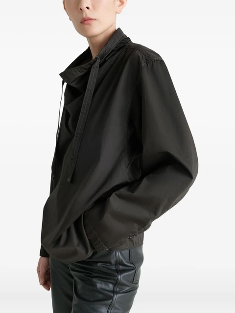 LEMAIRE high-neck drawstring blouse - Brown - zdjęcie produktu nr 2