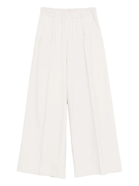 SOLOTRE elasticated-waistband trousers - White - zdjęcie produktu nr 1