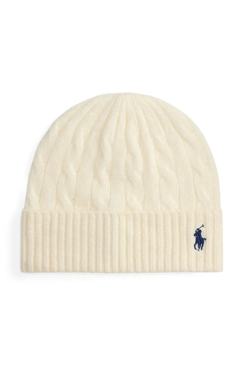 Polo Ralph Lauren czapka wełniana kolor beżowy 455981442 - zdjęcie produktu nr 1