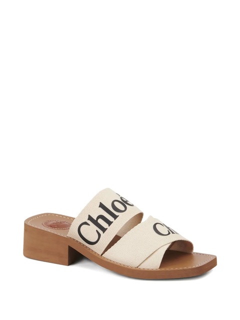 Chloé 45mm block-heel sandals - White - zdjęcie produktu nr 1