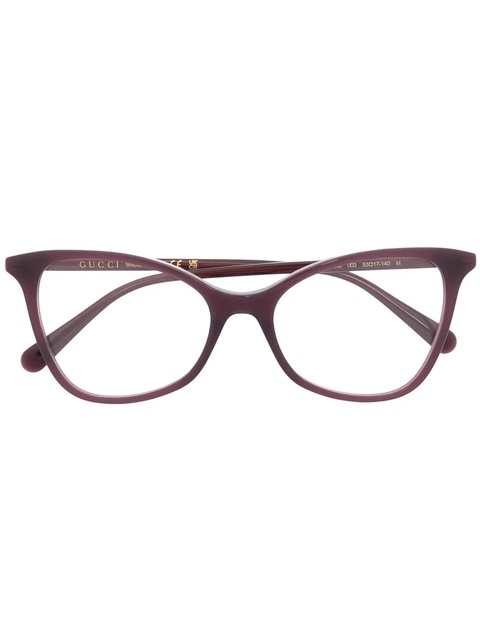 Gucci Eyewear cat-eye frame optical glasses - Purple - zdjęcie produktu nr 1