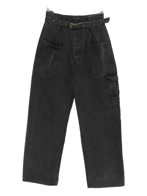 MARANT ÉTOILE belted pocket trousers - Black - zdjęcie produktu nr 1