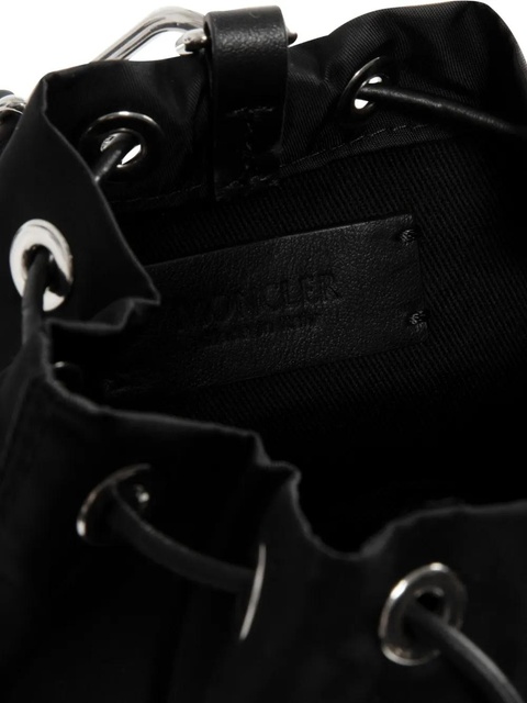 Moncler double-pouch logo-patch tote bag - Black - zdjęcie produktu nr 2