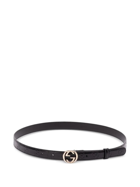 Gucci interlocking-G leather belt - Black - zdjęcie produktu nr 1