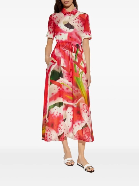 Tory Burch floral-print mini dress - Pink - zdjęcie produktu nr 2