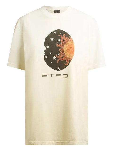 ETRO sun moon print T-shirt - Neutrals - zdjęcie produktu nr 2