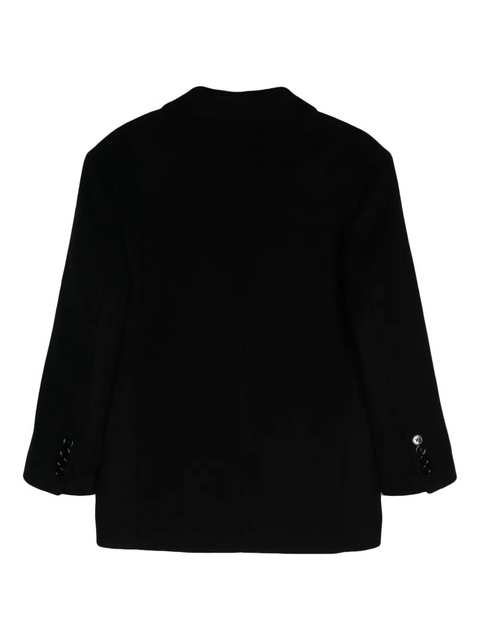 Blumarine Bijoux-pin felted coat - Black - zdjęcie produktu nr 2