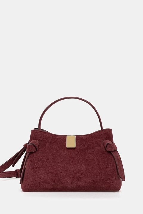 Yuzefi torebka zamszowa GYOZA MINI kolor bordowy UZCO-HB-MGZ-S024 - zdjęcie produktu nr 1