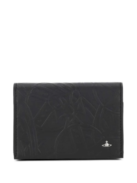 Vivienne Westwood embossed-design logo wallet - Black - zdjęcie produktu nr 1