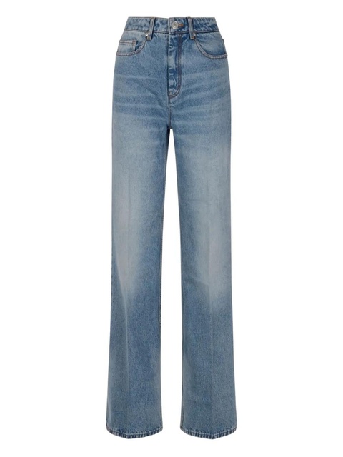 AMI Paris Flare Fit cotton jeans - Blue - zdjęcie produktu nr 1