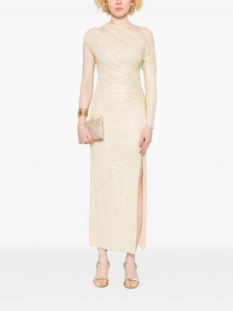 Self-Portrait rhinestone-embellished gathered gown - Neutrals - zdjęcie produktu nr 2