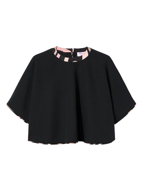 PUCCI printed-trim top - Black - zdjęcie produktu nr 1