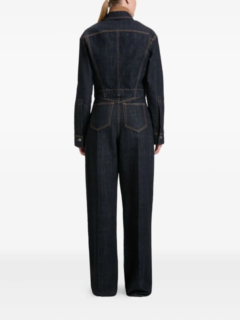 Victoria Beckham button-fastening denim jacket - Blue - zdjęcie produktu nr 2