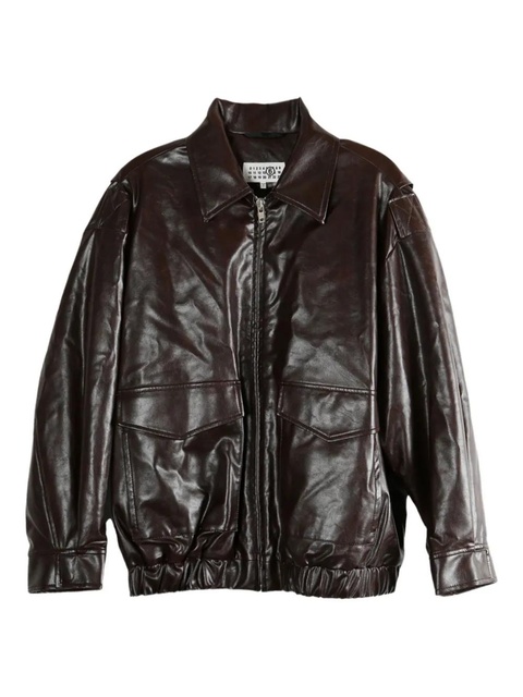 MM6 Maison Margiela flap-pockets jacket - Brown - zdjęcie produktu nr 2