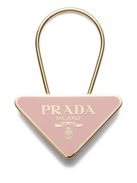 Prada triangular metal charm - Pink - zdjęcie produktu nr 1