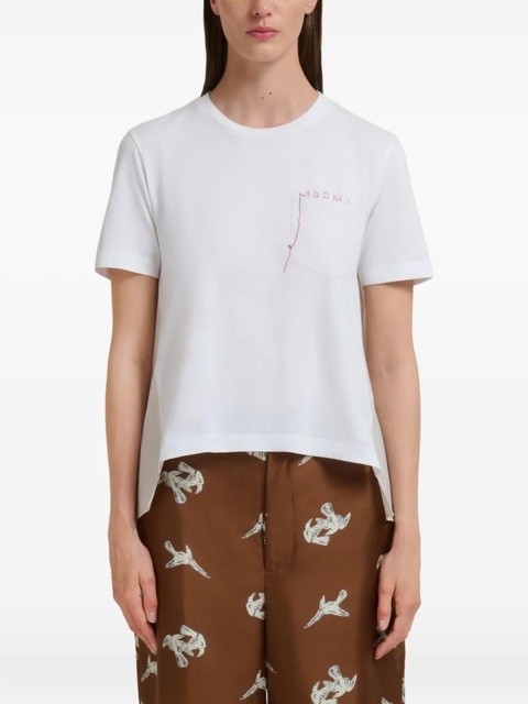 Marni pocket logo T-shirt - White - zdjęcie produktu nr 2
