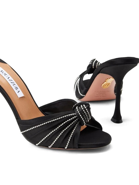 Aquazzura Atelier 95mm suede sandals - Black - zdjęcie produktu nr 1