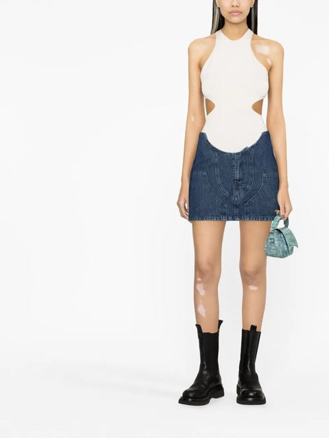 Off-White motorcycle hole miniskirt - Blue - zdjęcie produktu nr 2