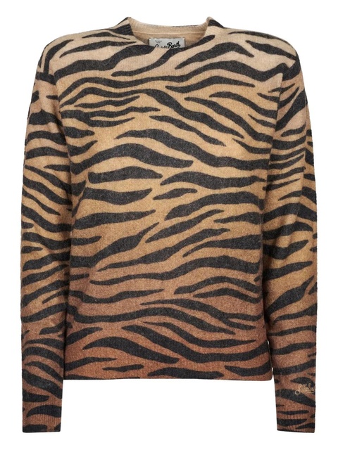 MC2 Saint Barth zebra-print sweater - Brown - zdjęcie produktu nr 1