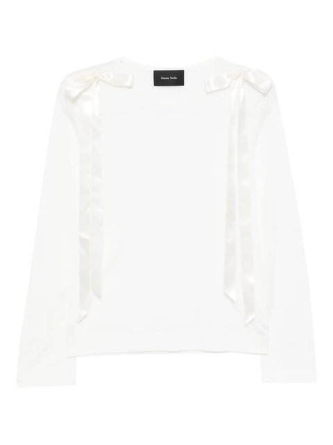 Simone Rocha lyocell T-shirt - White - zdjęcie produktu nr 1