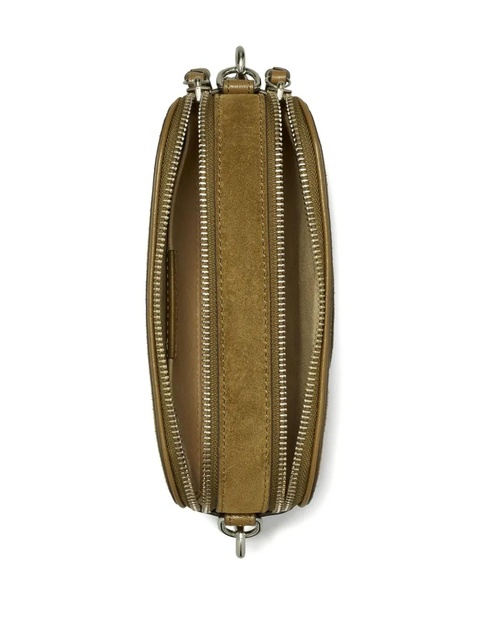 Tory Burch Miller logo-plaque suede crossbody mini bag - Brown - zdjęcie produktu nr 2