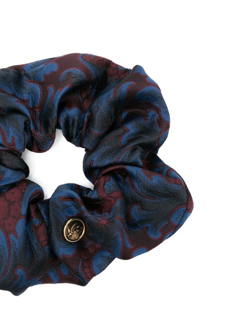 ETRO graphic-print scrunchie - Blue - zdjęcie produktu nr 2