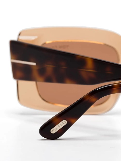 TOM FORD Eyewear oversize-frame sunglasses - Brown - zdjęcie produktu nr 2