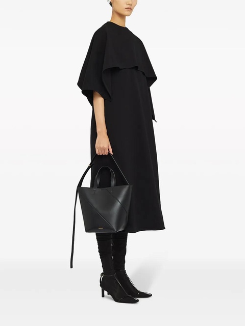 Jil Sander small Vertigo leather tote bag - Black - zdjęcie produktu nr 2