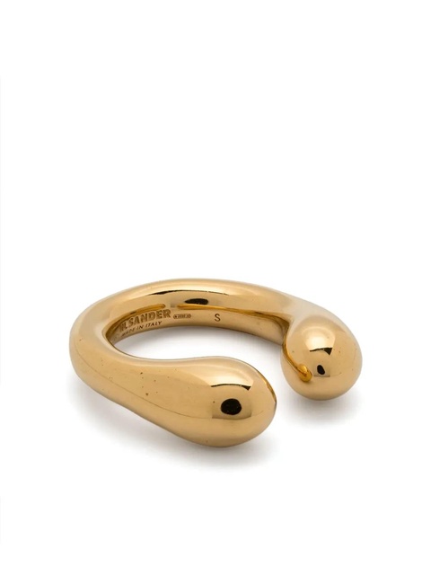 Jil Sander gold-plated ring - zdjęcie produktu nr 1