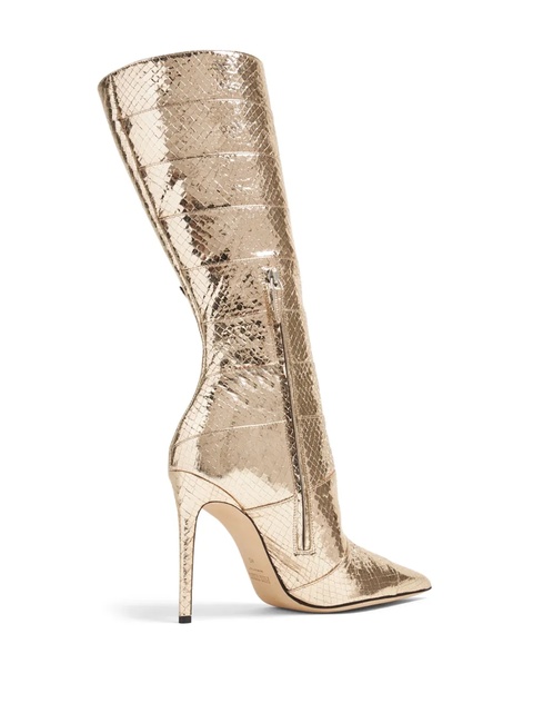 Paris Texas cut-out snakeskin-effect boots - Gold - zdjęcie produktu nr 2