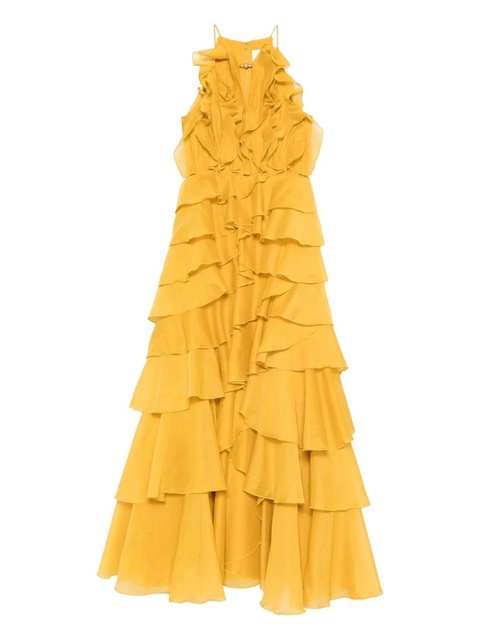 Aje Cleo ruffled gown maxi dress - Yellow - zdjęcie produktu nr 1