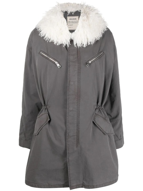 Zadig&Voltaire Kidea zip-up parka coat - Grey - zdjęcie produktu nr 1