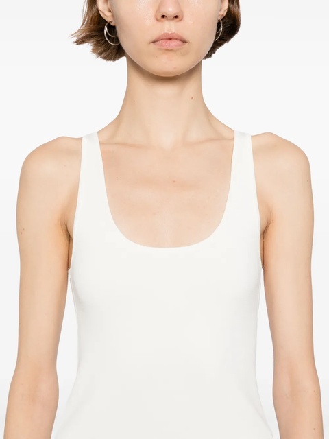 TOTEME compact-knit tank top - White - zdjęcie produktu nr 2