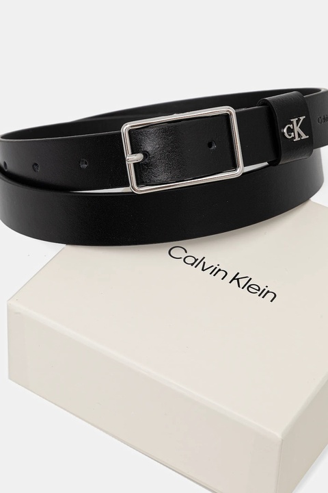 Calvin Klein pasek skórzany damski kolor czarny LV04F7050G - zdjęcie produktu nr 2