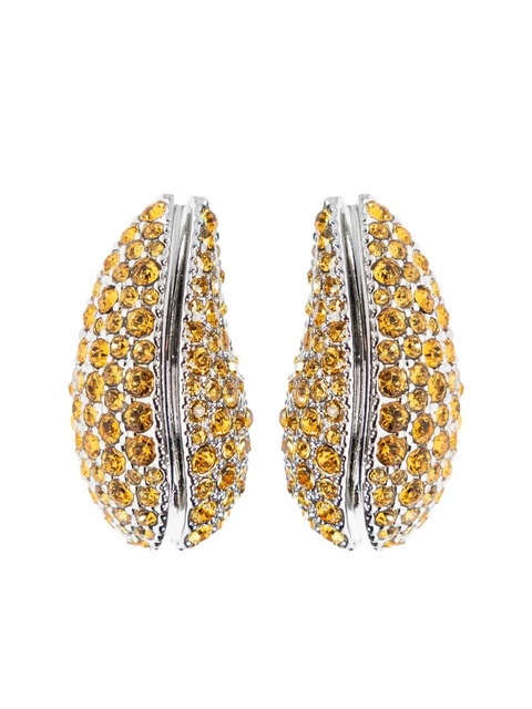 Tory Burch crystal-embellished earrings - Silver - zdjęcie produktu nr 1