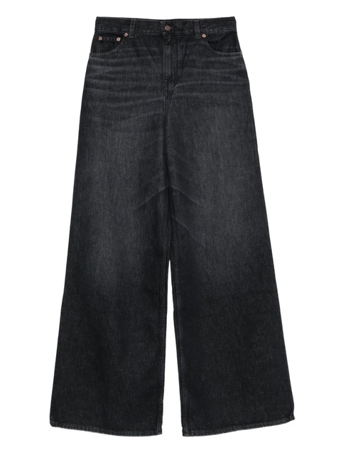 Chloé whiskered wide-leg jeans - Black - zdjęcie produktu nr 1