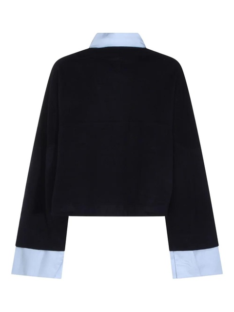 Aya Muse button cut-out sweater - Blue - zdjęcie produktu nr 2