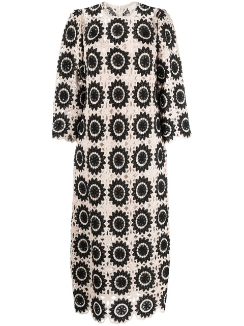 ZIMMERMANN Ginger crochet midi dress - Neutrals - zdjęcie produktu nr 1