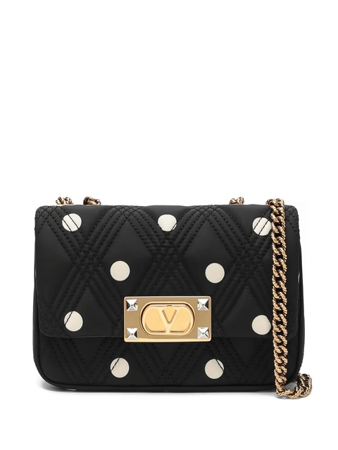 Valentino Garavani Quiltie 67 polka-dot cross body bag - Black - zdjęcie produktu nr 1