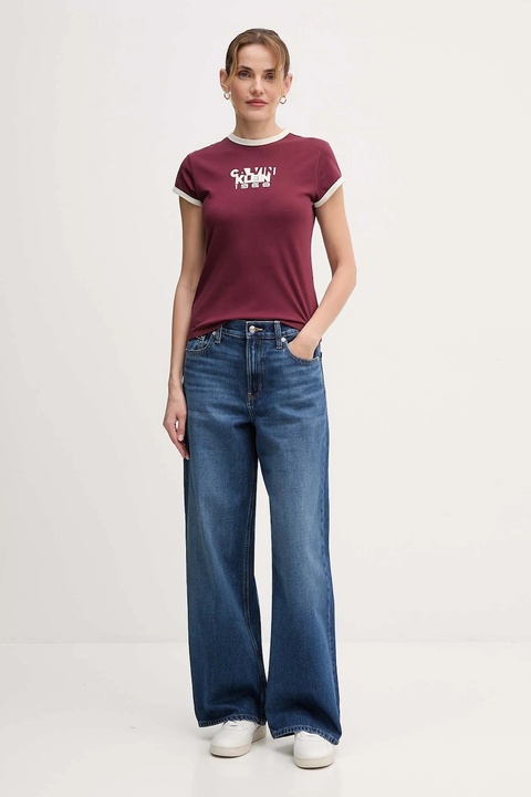 Calvin Klein Jeans jeansy damskie high waist LV047D716G - zdjęcie produktu nr 1