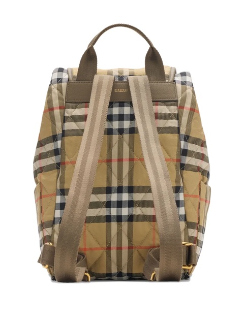 Burberry Horseshoe checked-pattern backpack - Neutrals - zdjęcie produktu nr 2