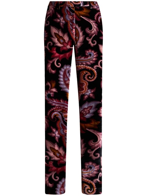 ETRO paisley velvet trousers - Black - zdjęcie produktu nr 1