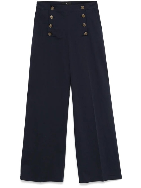 ETRO Pegaso-buttons trousers - Blue - zdjęcie produktu nr 1