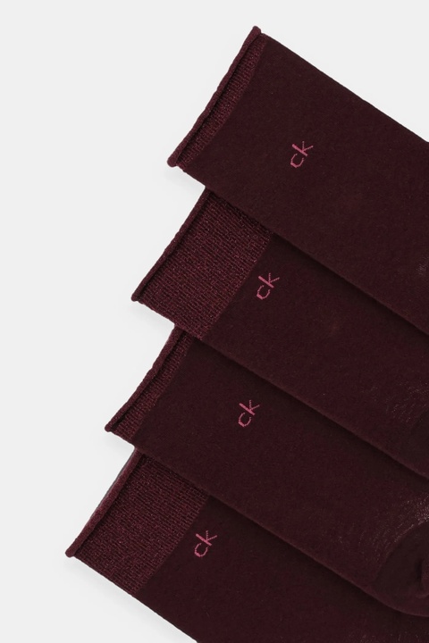 Calvin Klein skarpetki 4-pack kolor bordowy 701235367 - zdjęcie produktu nr 2