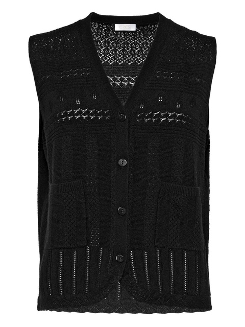 ERES buttoned knitted vest - Black - zdjęcie produktu nr 1
