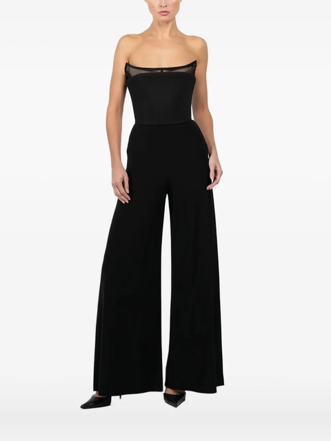Blumarine mesh crepe top - Black - zdjęcie produktu nr 1