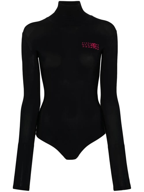 MM6 Maison Margiela numbers-motif bodysuit - Black - zdjęcie produktu nr 1